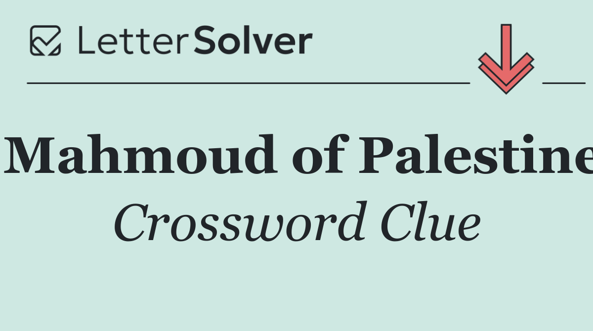 Mahmoud of Palestine