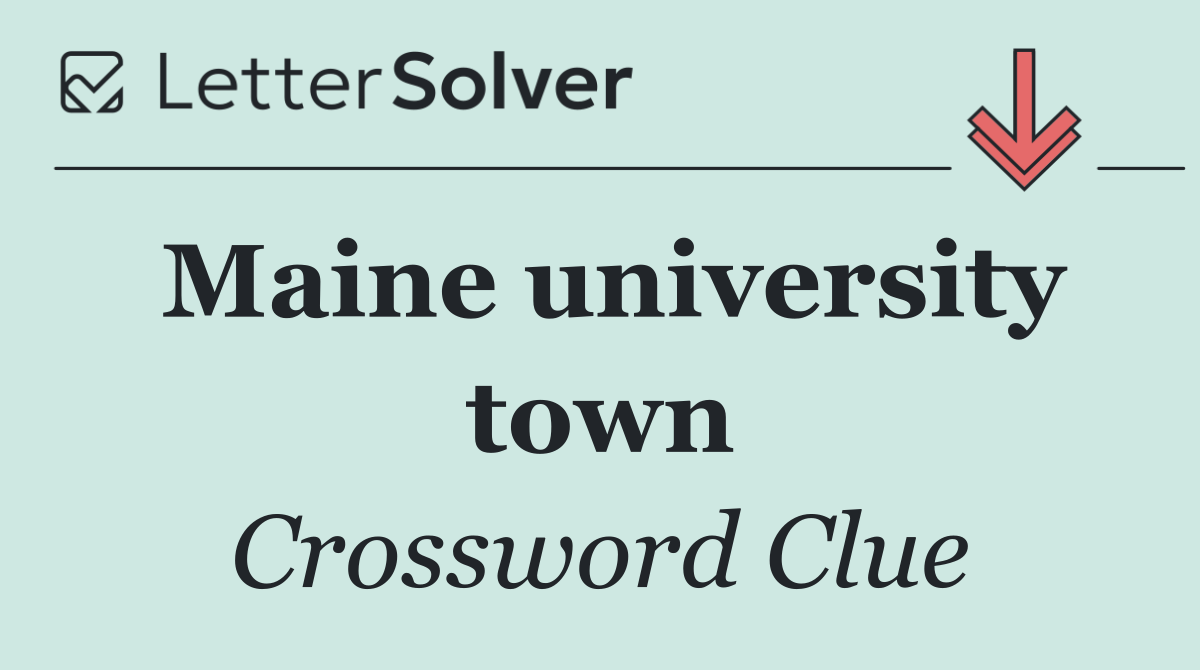Maine university town
