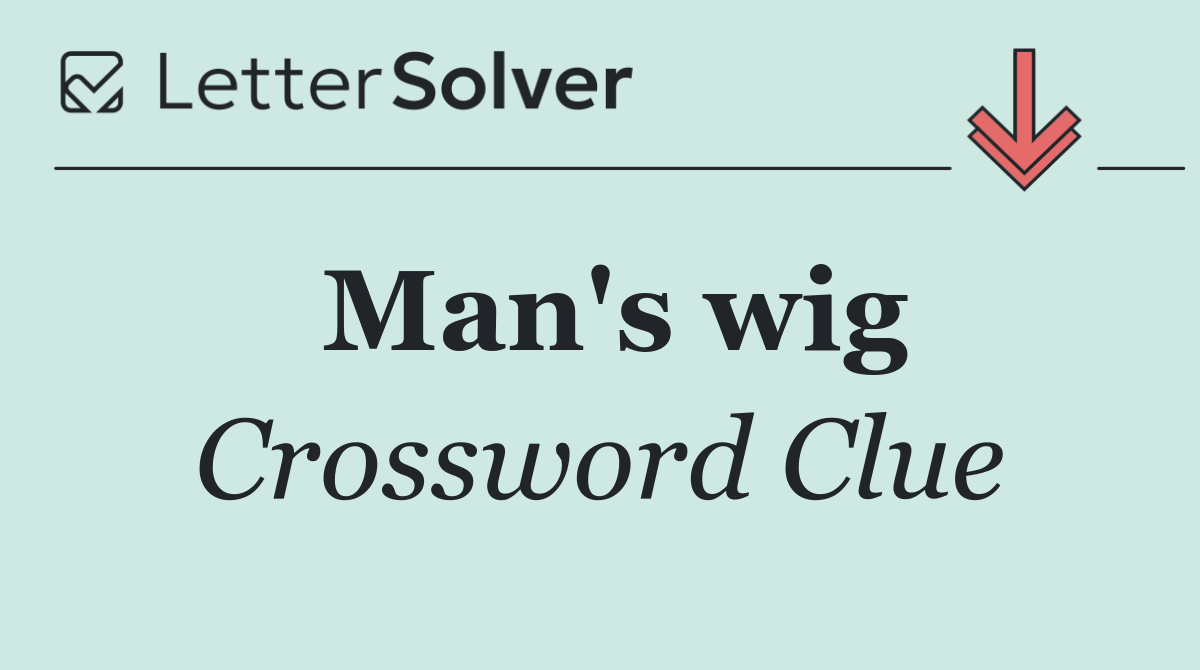 Man's wig