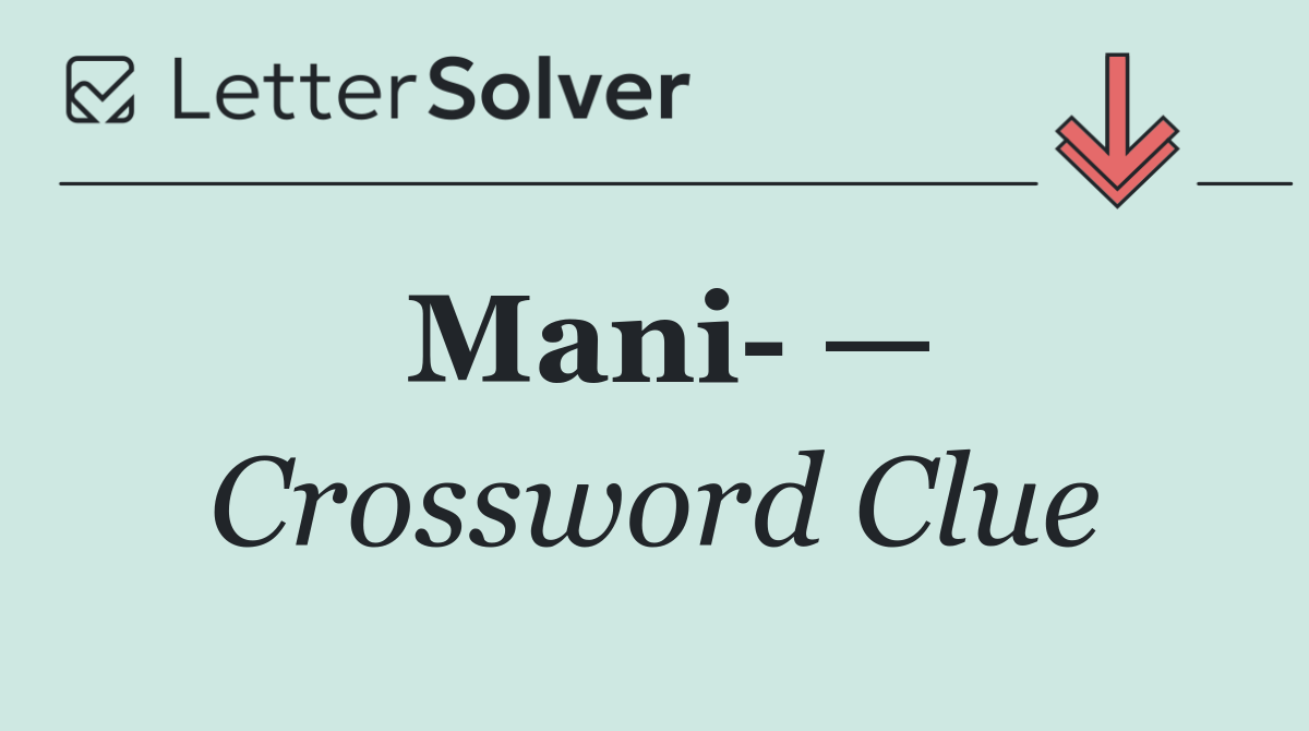 Mani  —