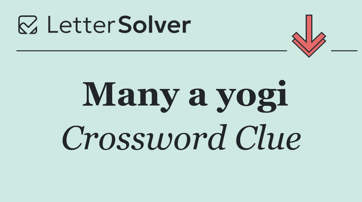 Many a yogi