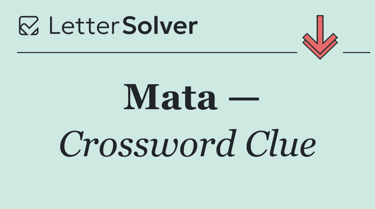 Mata —