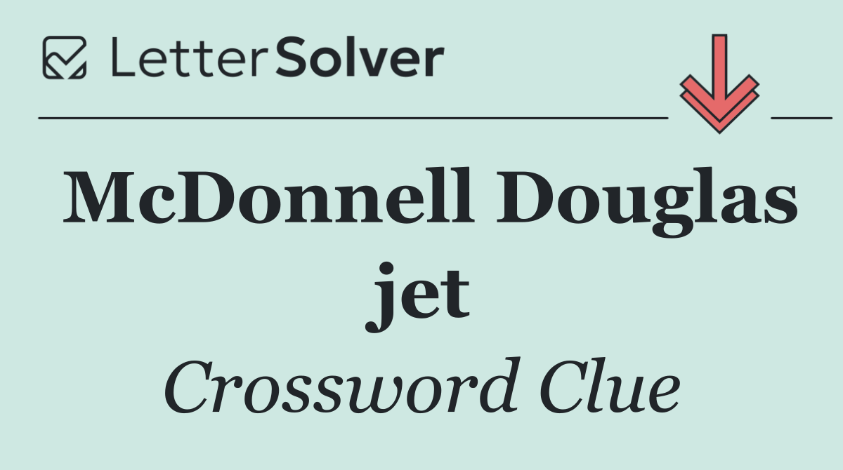 McDonnell Douglas jet