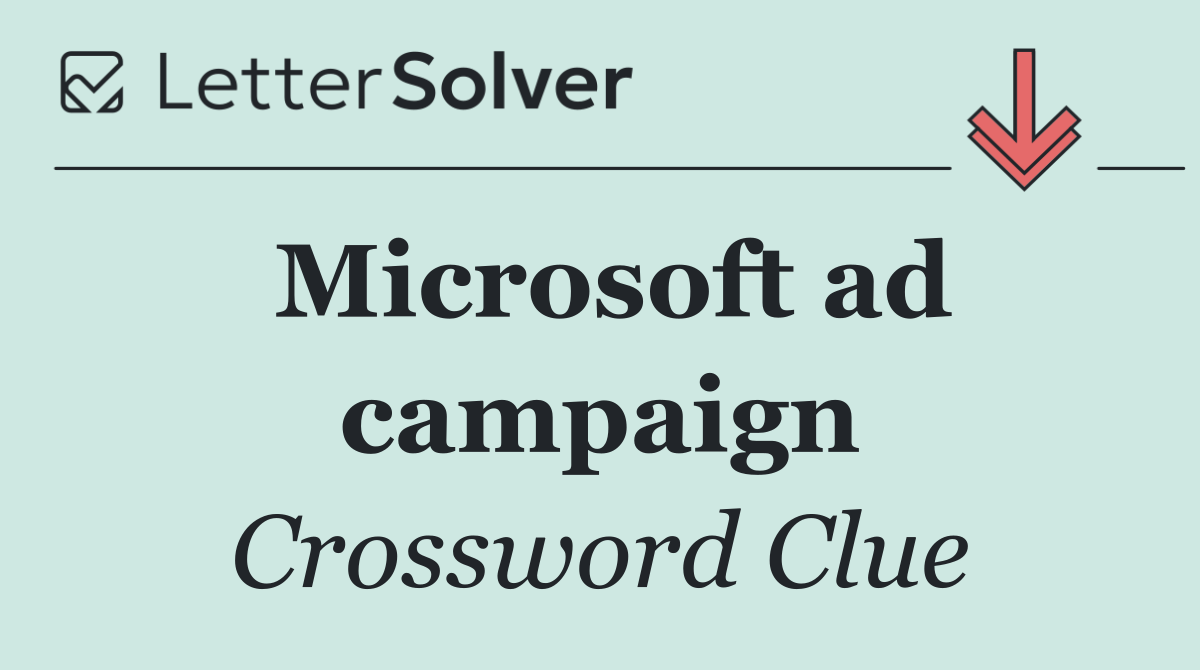 Microsoft ad campaign