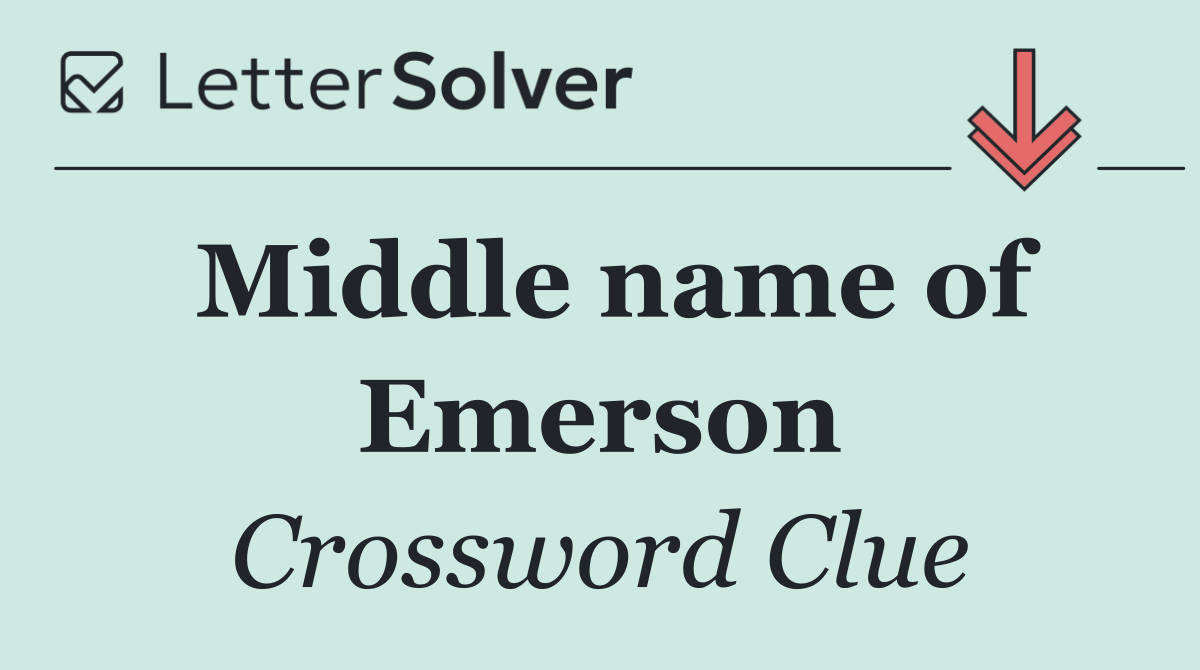 Middle name of Emerson
