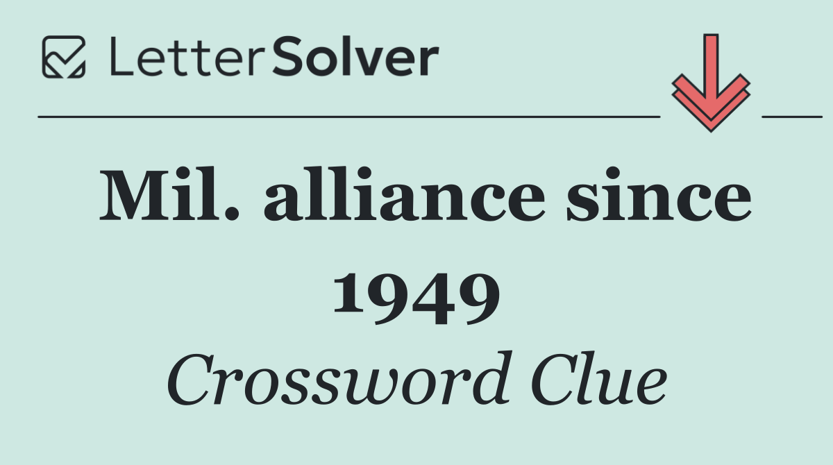 Mil. alliance since 1949