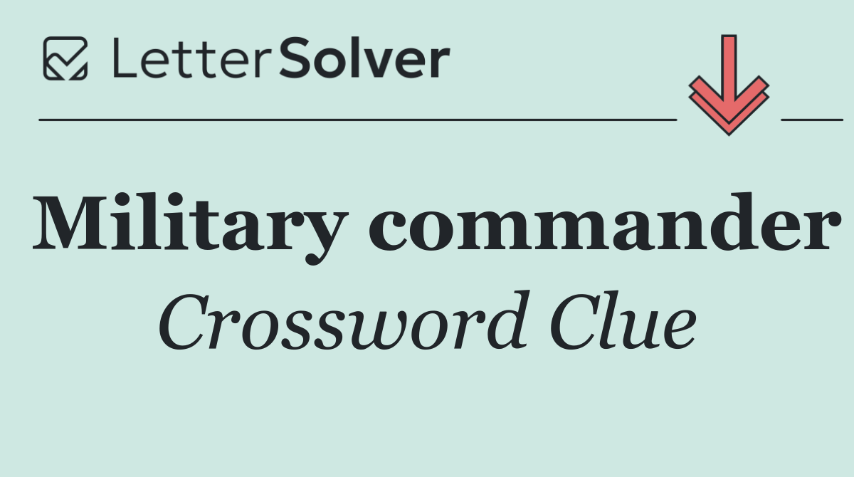 Military commander