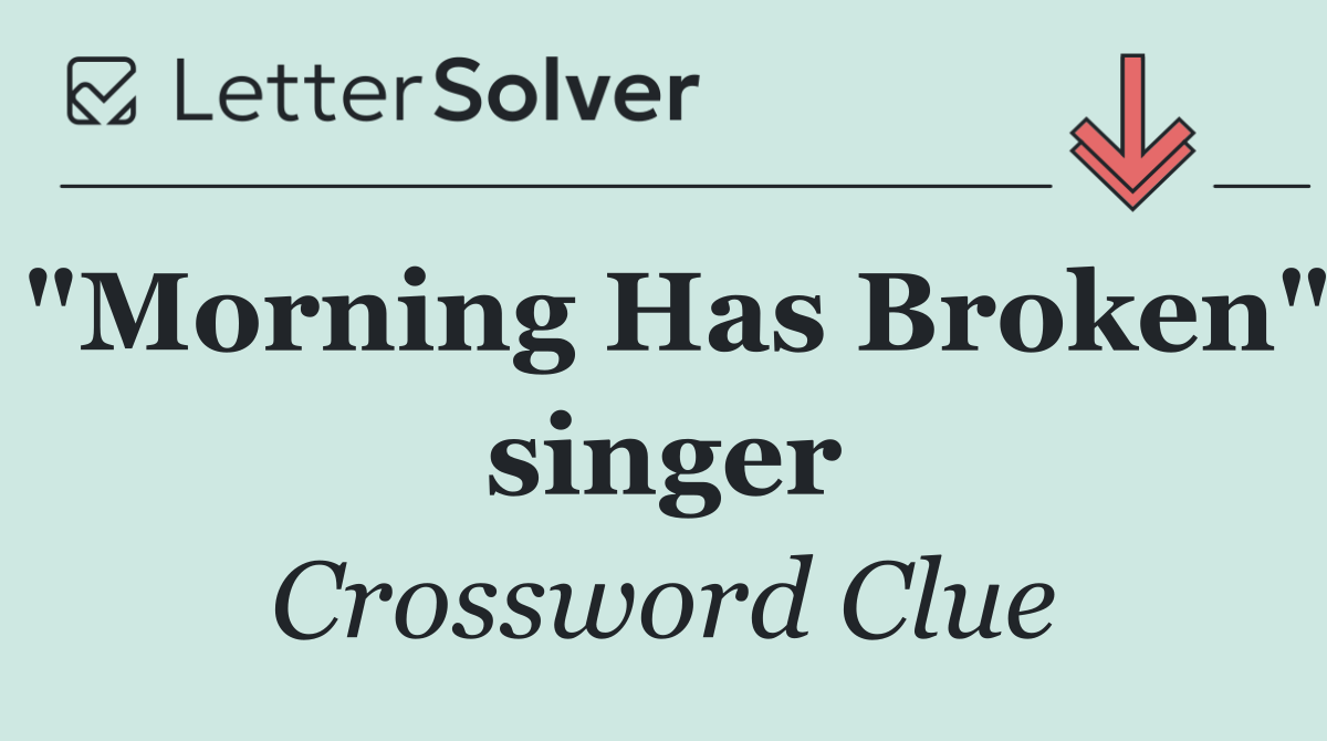 "Morning Has Broken" singer