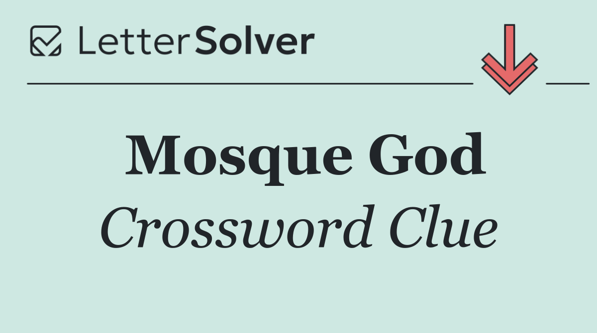 Mosque God