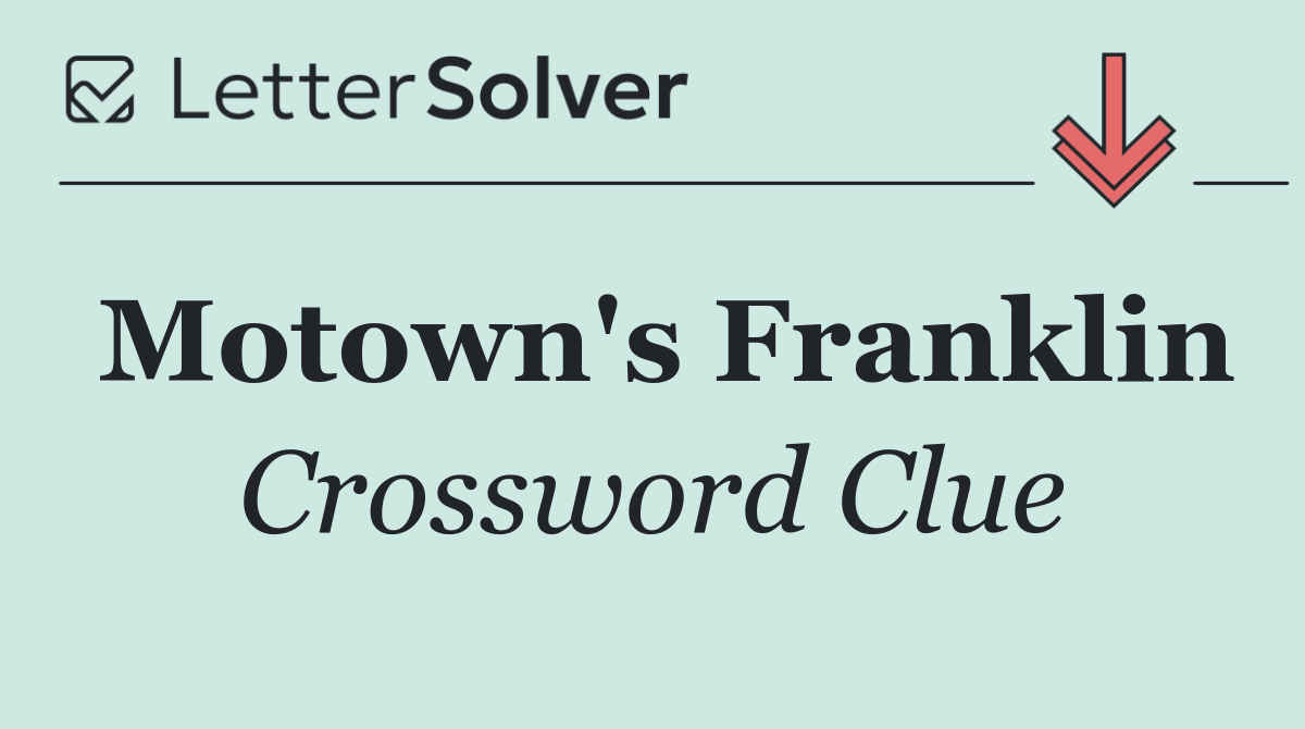 Motown's Franklin