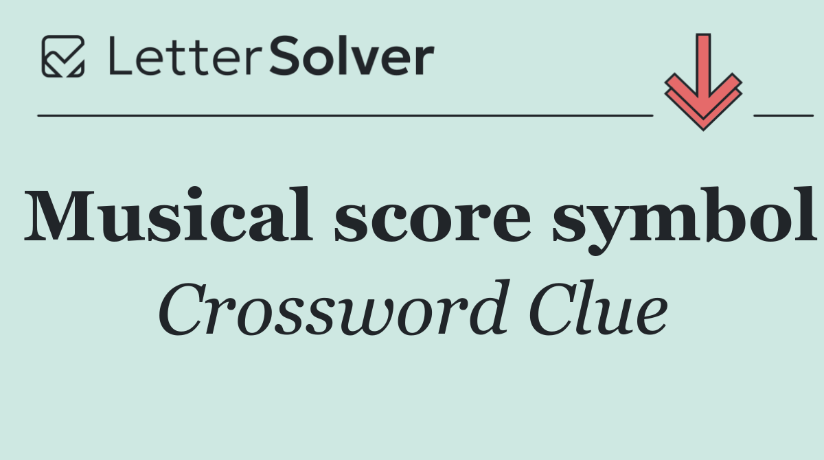 Musical score symbol