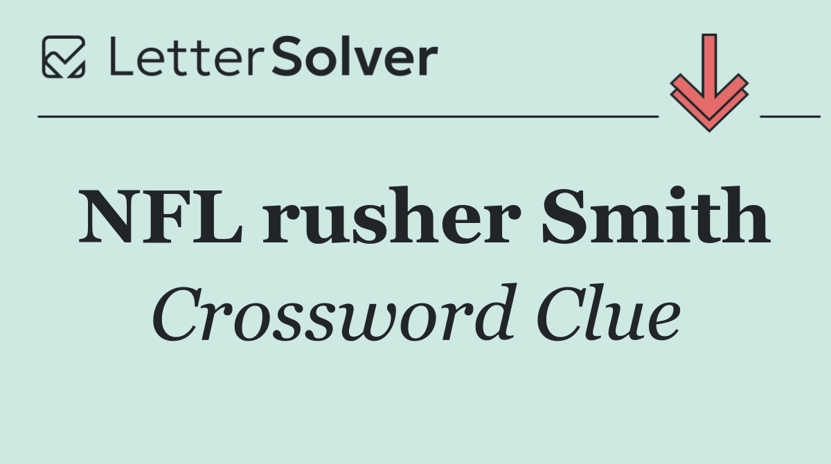 NFL rusher Smith
