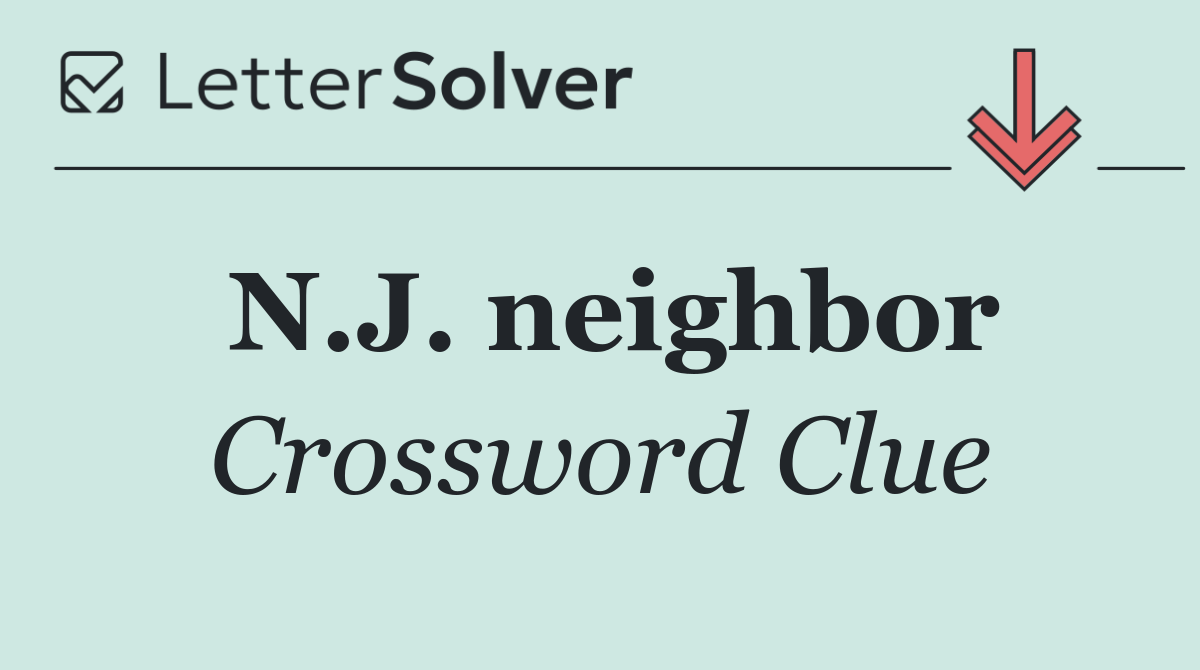 N.J. neighbor