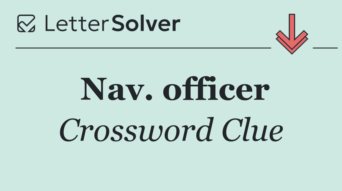 Nav. officer