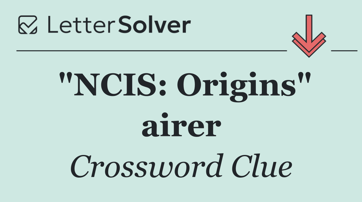 "NCIS: Origins" airer