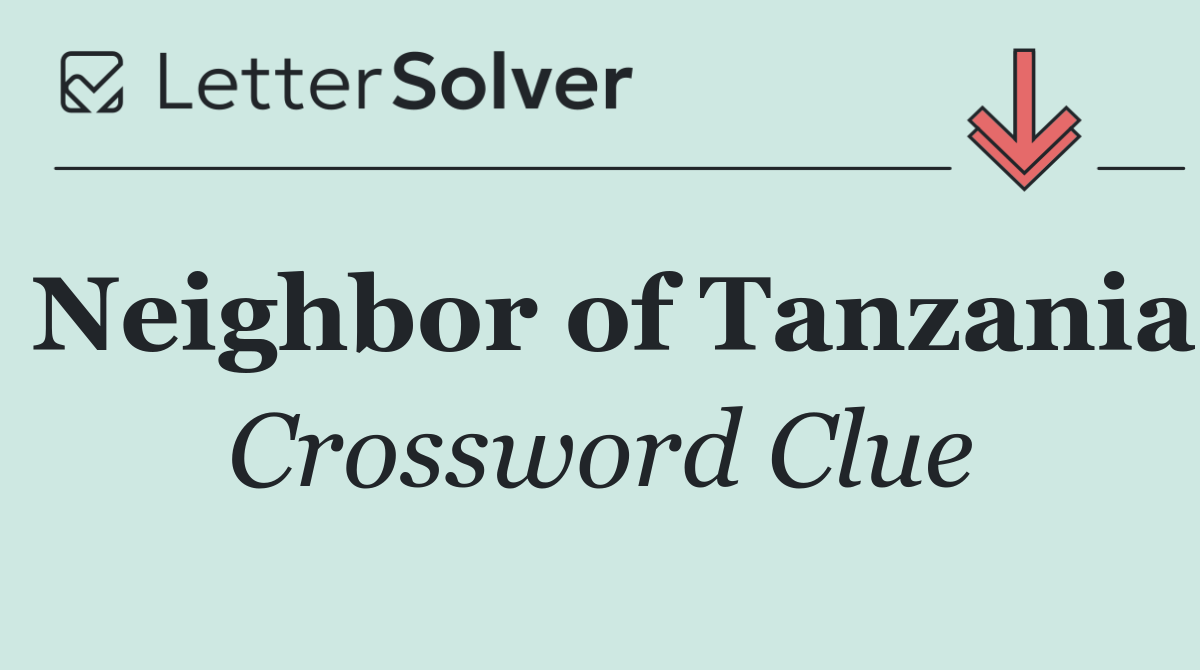 Neighbor of Tanzania