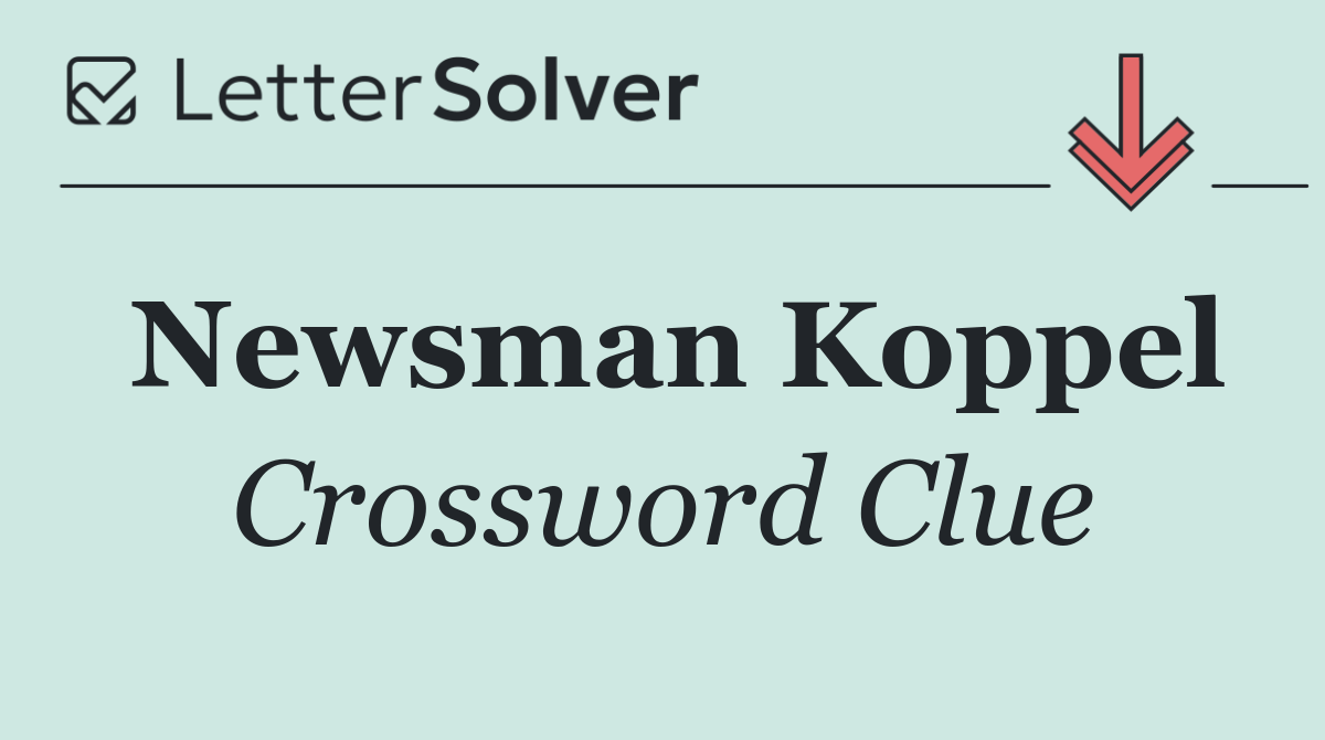 Newsman Koppel