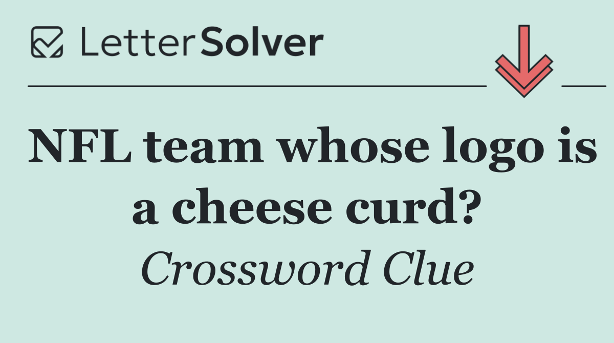 NFL team whose logo is a cheese curd?