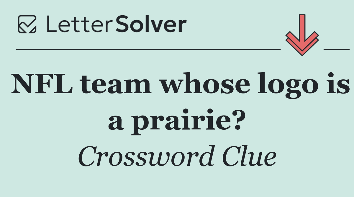 NFL team whose logo is a prairie?