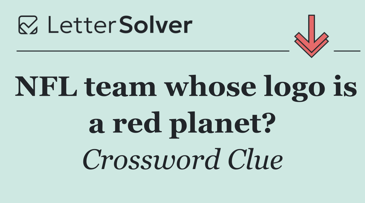 NFL team whose logo is a red planet?