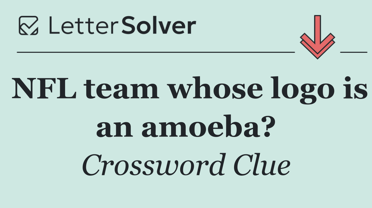 NFL team whose logo is an amoeba?