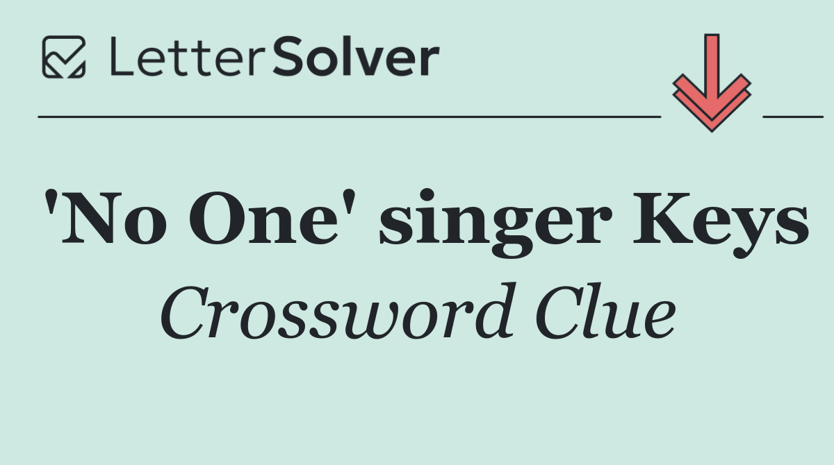 'No One' singer Keys