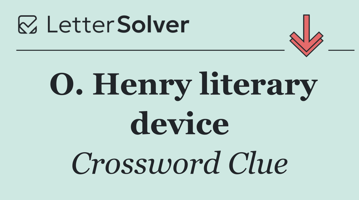 O. Henry literary device