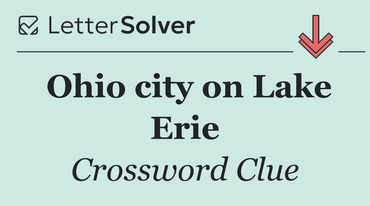 Ohio city on Lake Erie