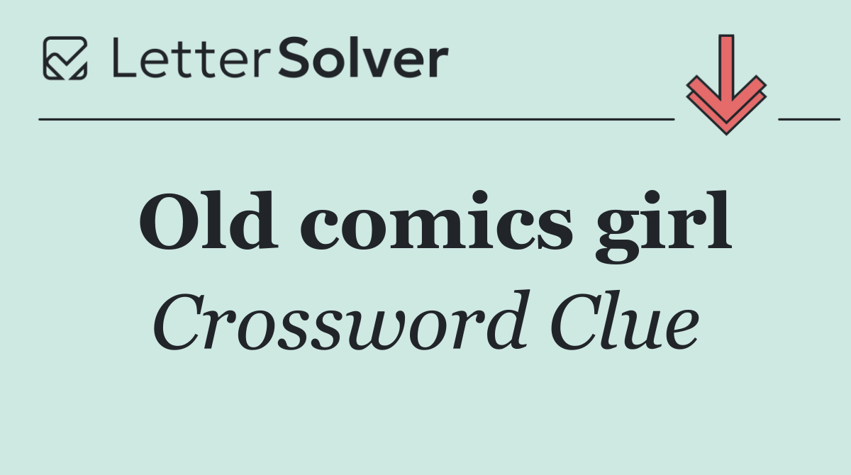 Old comics girl