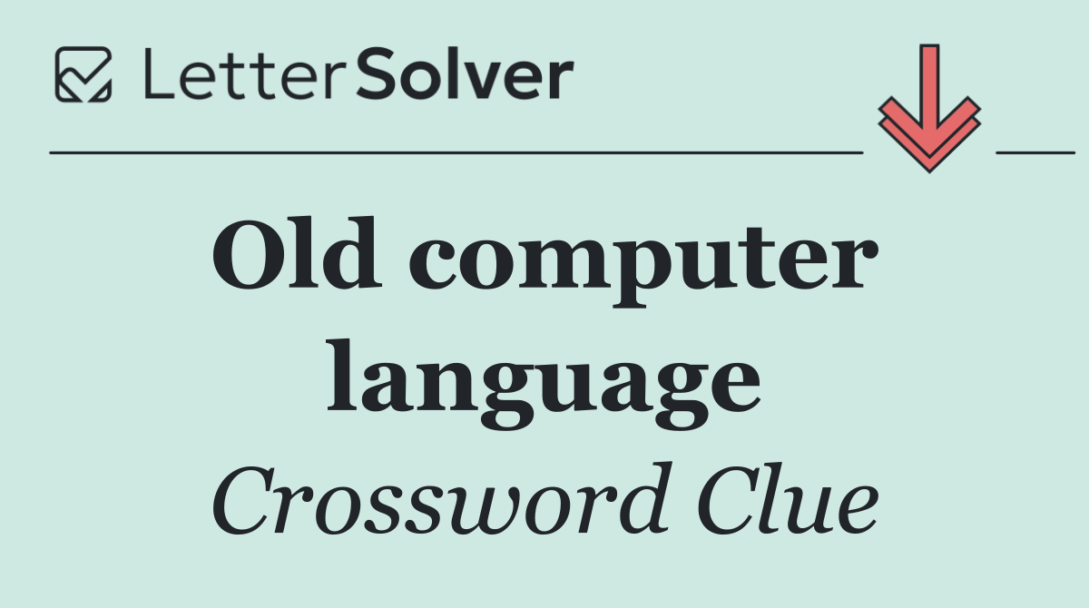 Old computer  language