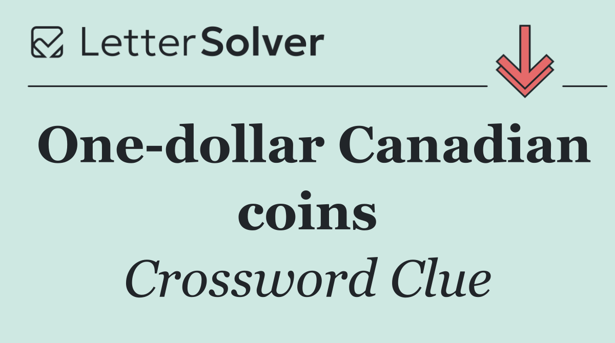 One dollar Canadian coins