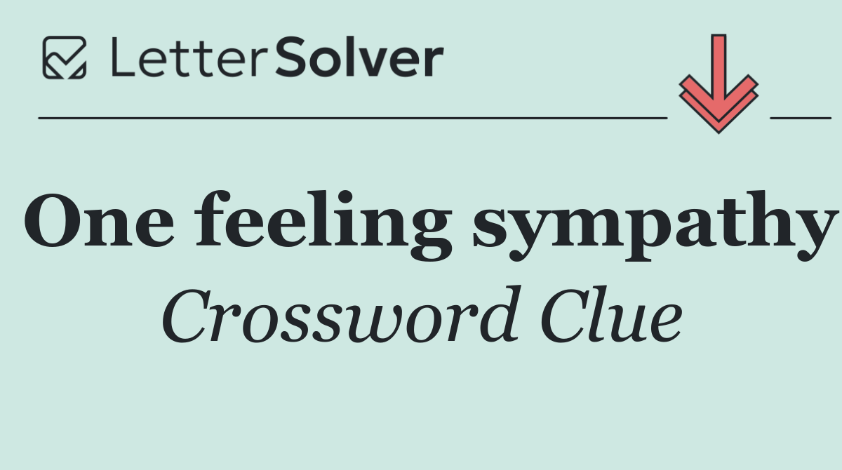 One feeling sympathy