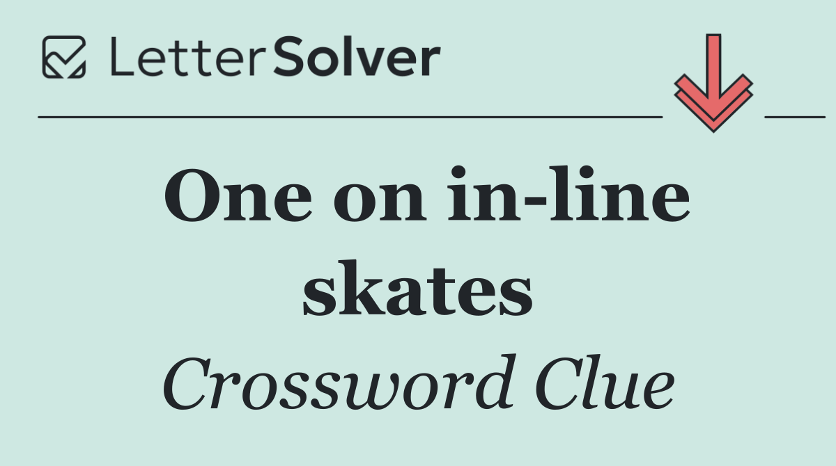 One on in line skates
