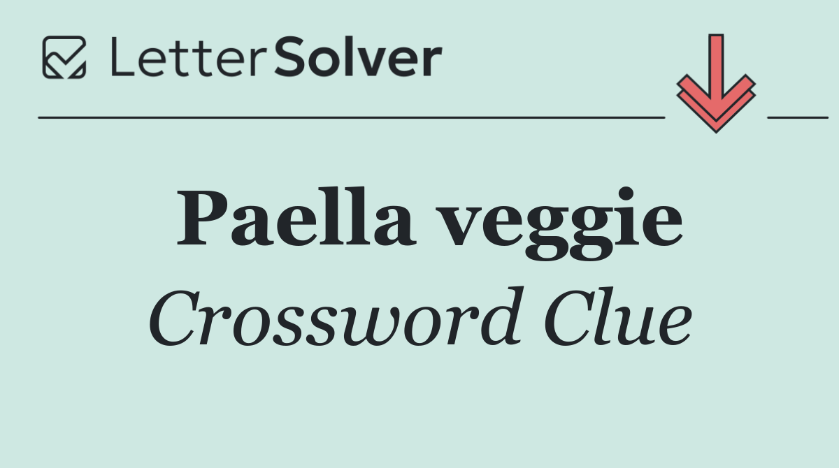 Paella veggie