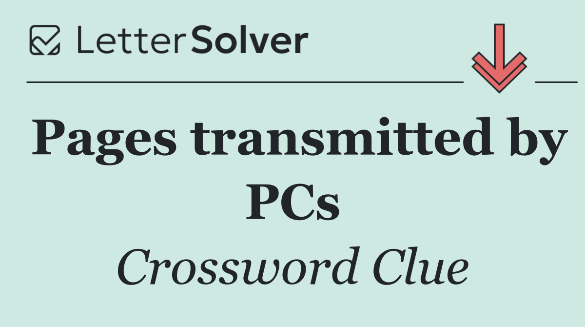 Pages transmitted by PCs