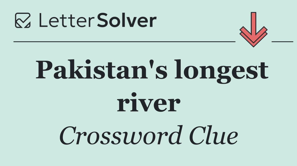 Pakistan's longest river