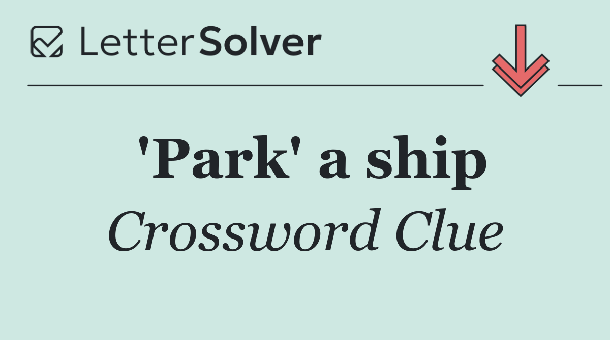 'Park' a ship