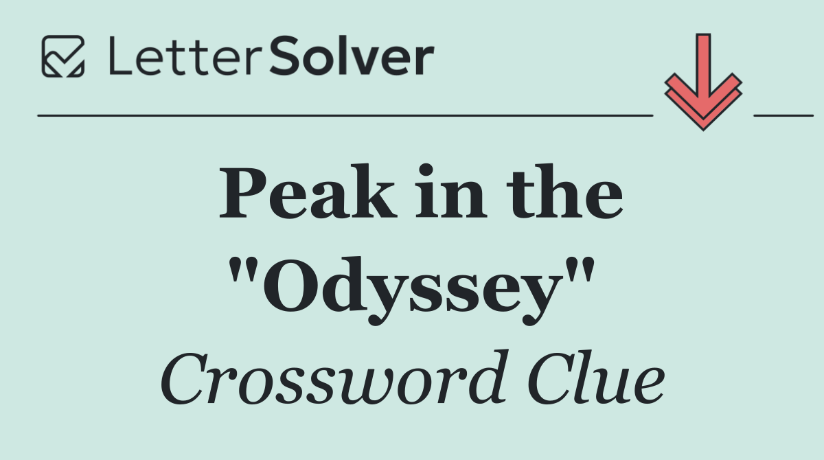 Peak in the "Odyssey"
