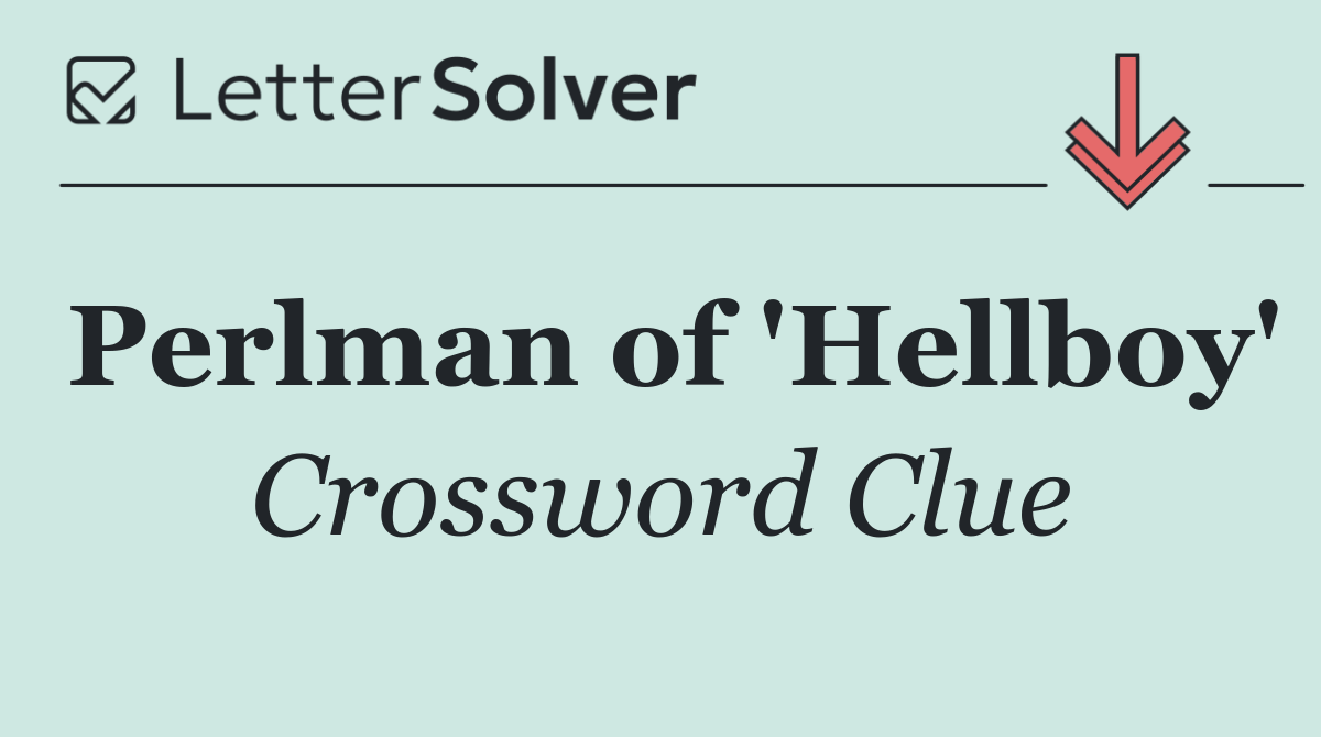 Perlman of 'Hellboy'