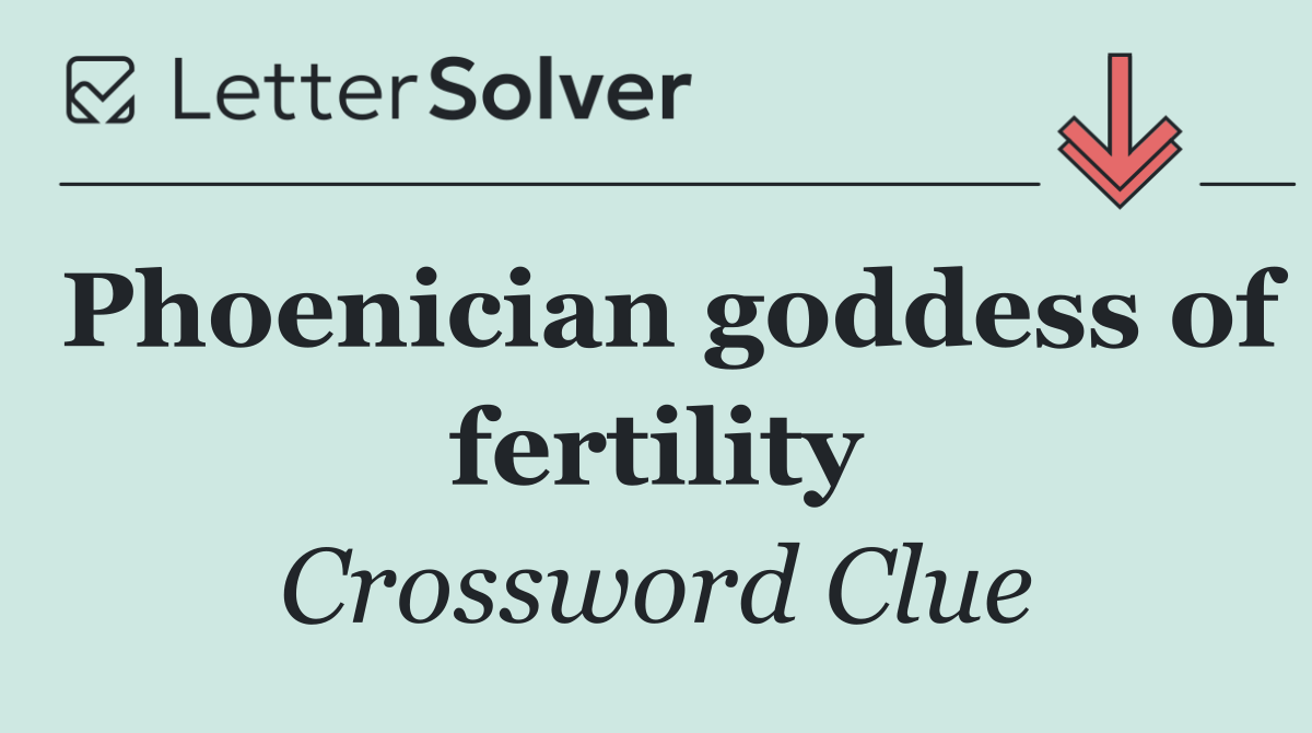 Phoenician goddess of fertility