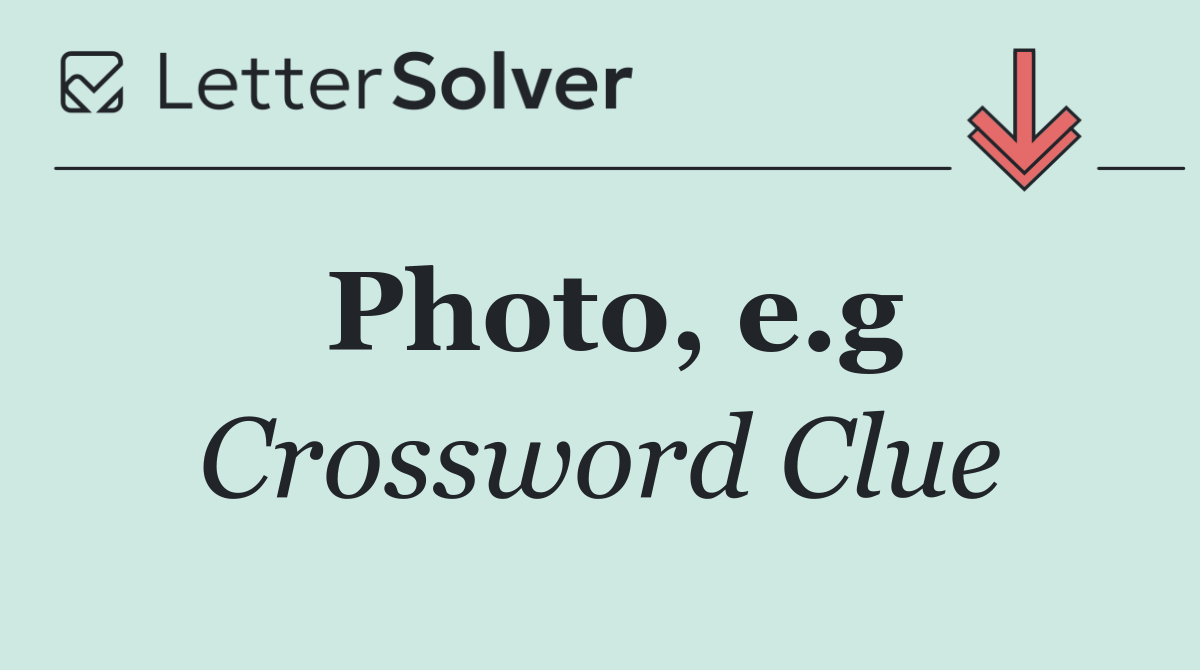 Photo, e.g
