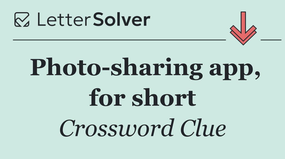 Photo sharing app, for short