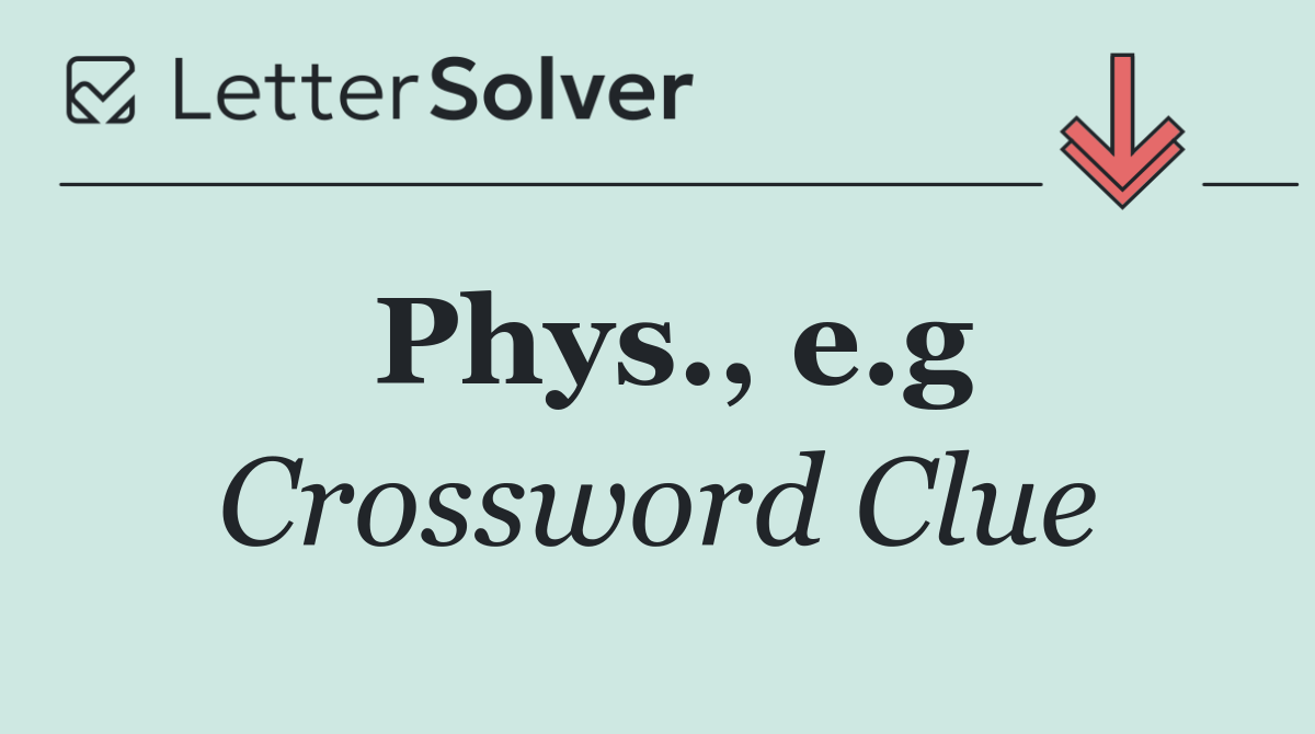 Phys., e.g