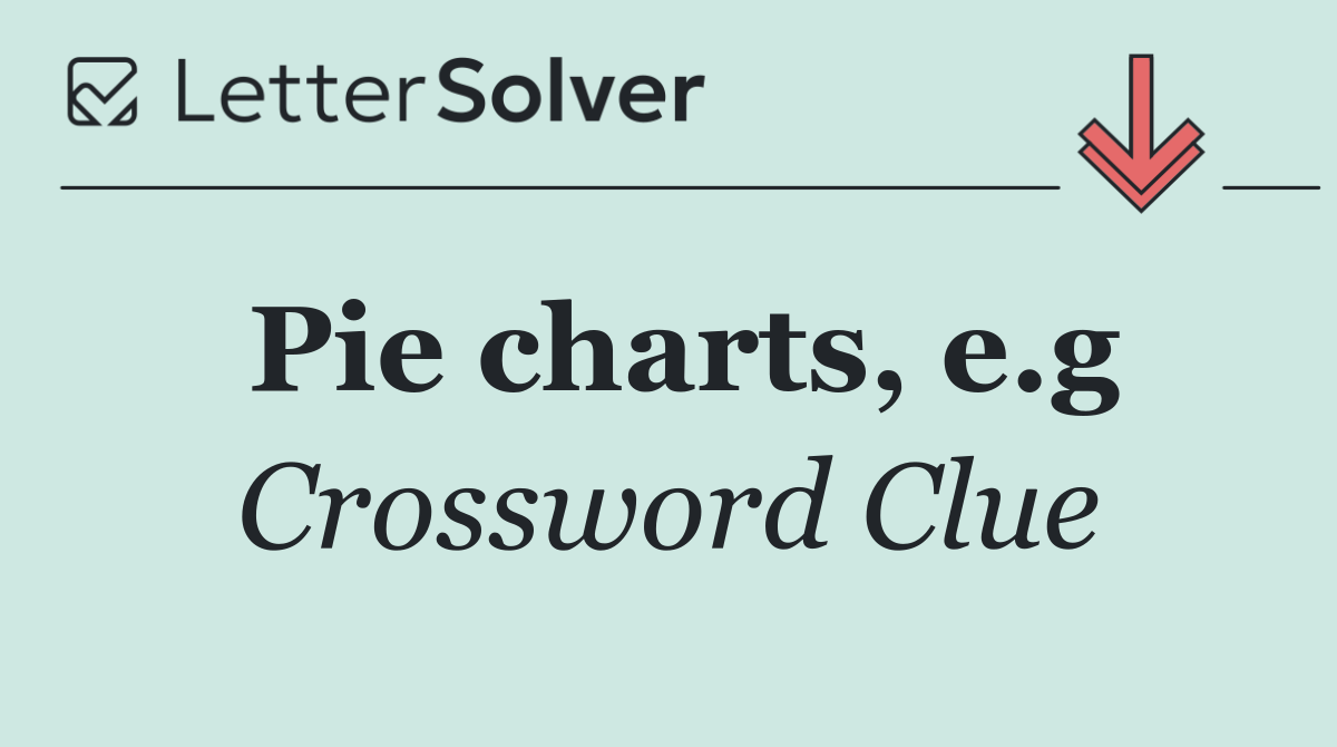 Pie charts, e.g