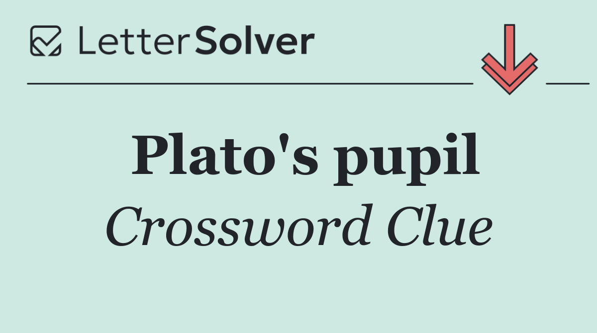 Plato's pupil