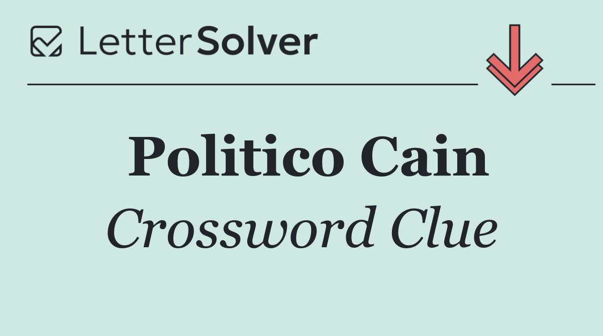 Politico Cain