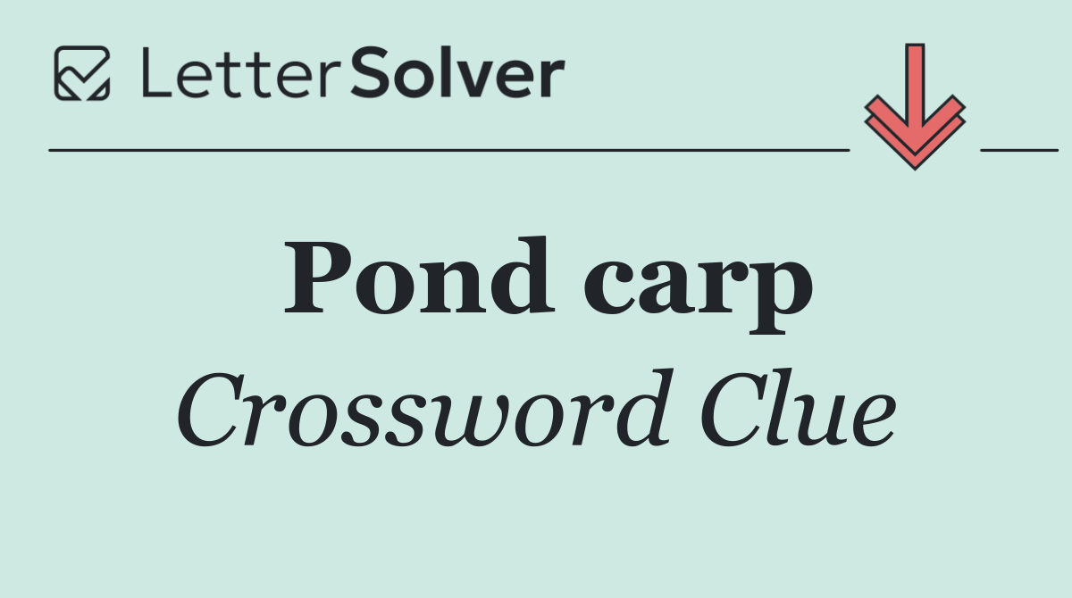 Pond carp