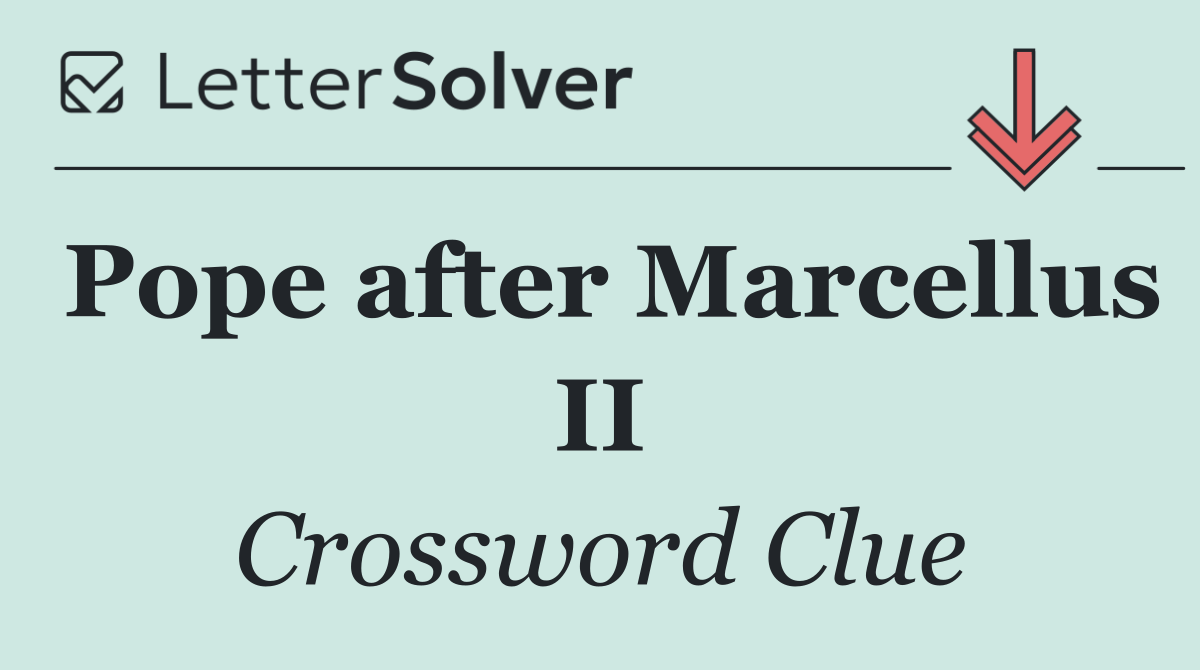 Pope after Marcellus II