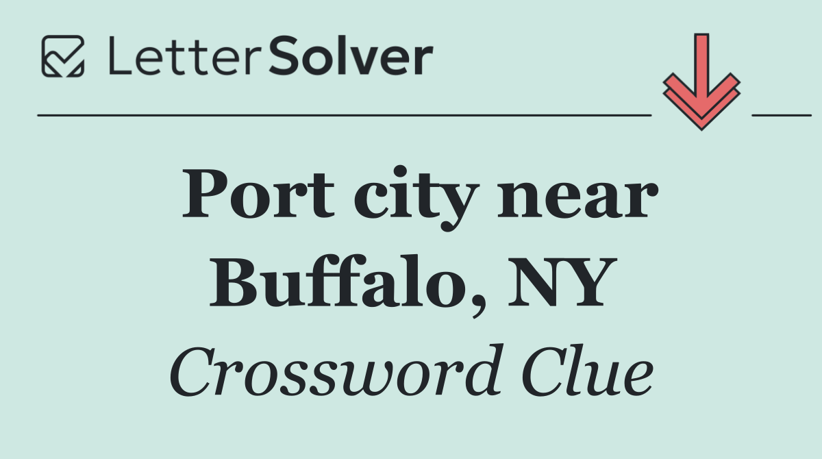 Port city near Buffalo, NY