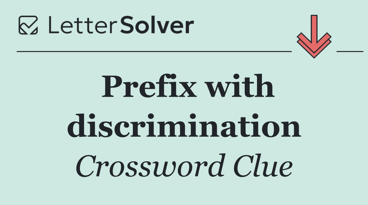 Prefix with discrimination